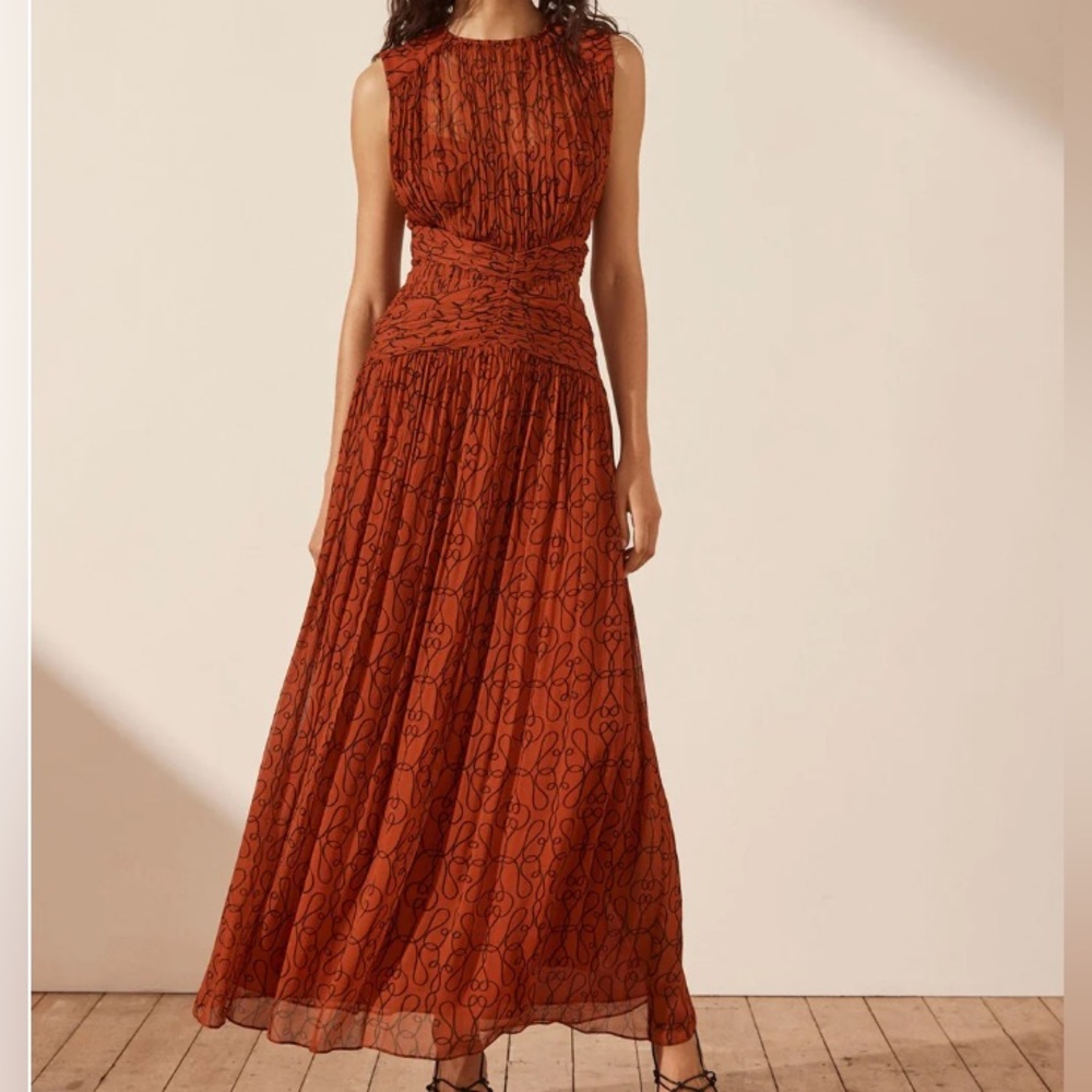 SHONA JOY ATRANI GATHERED MIDI